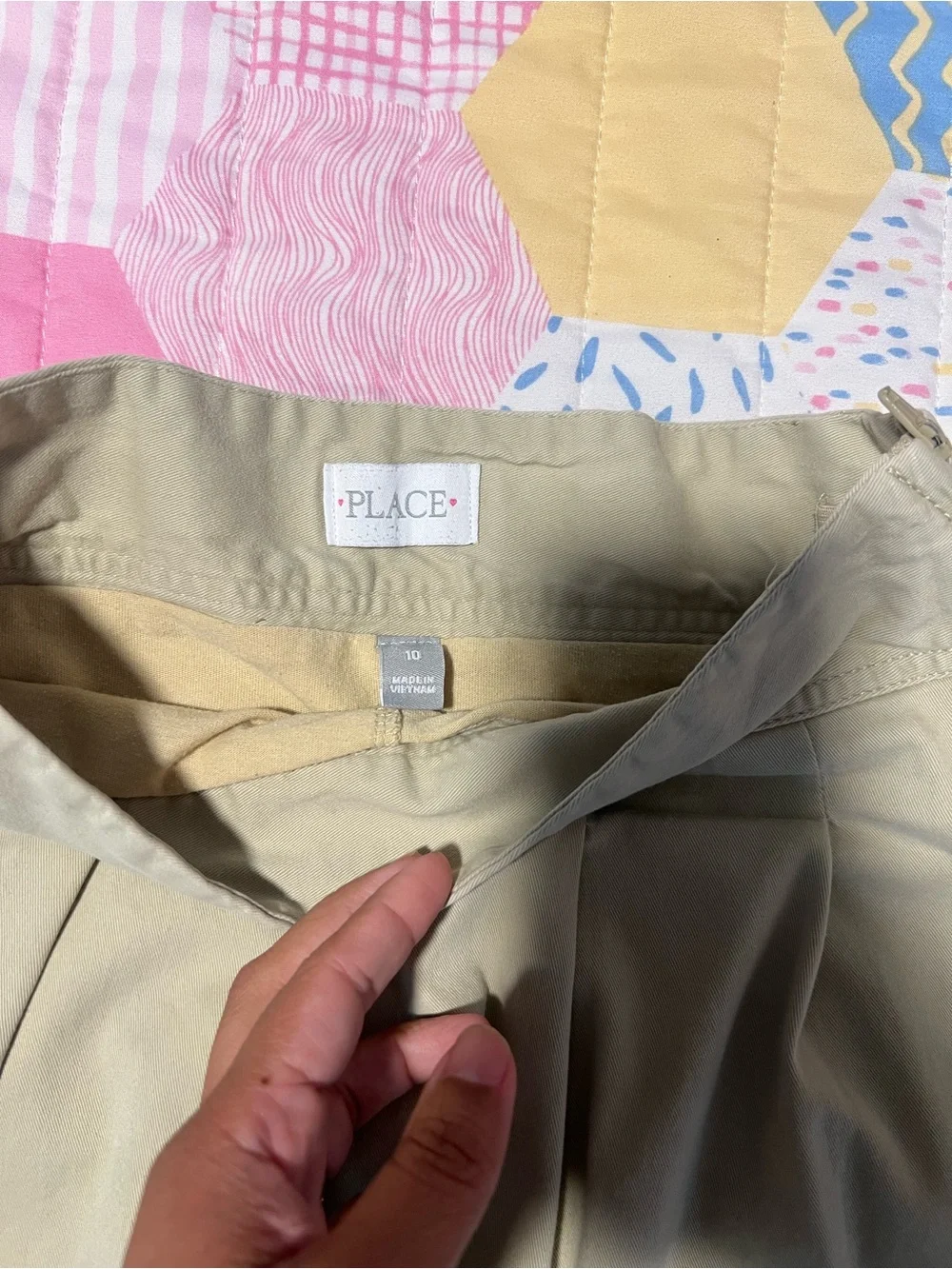 The Children's Place Girls Khaki Pleated Skirt